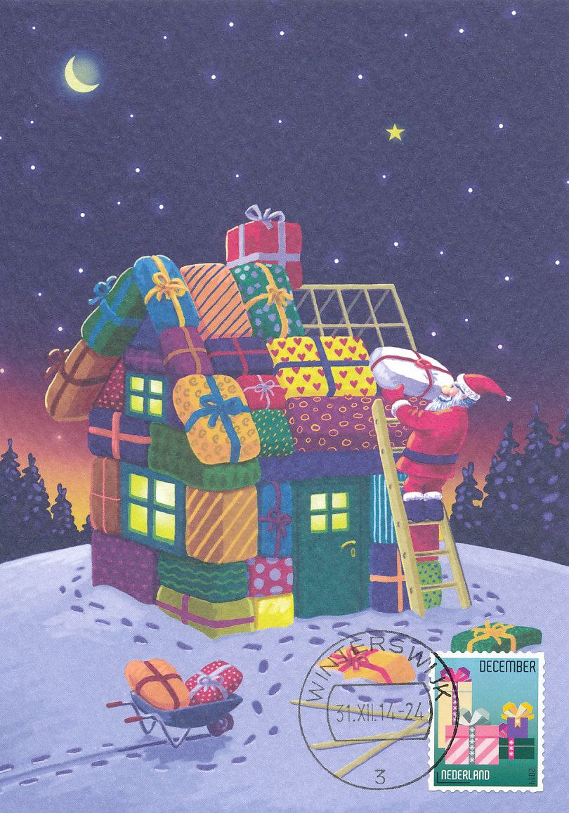 Maxikaart Decemberzegel 2014